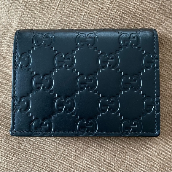 Authentic Gucci GG wallet. Black leather. Comes with box & dust bag. - Picture 1 of 6